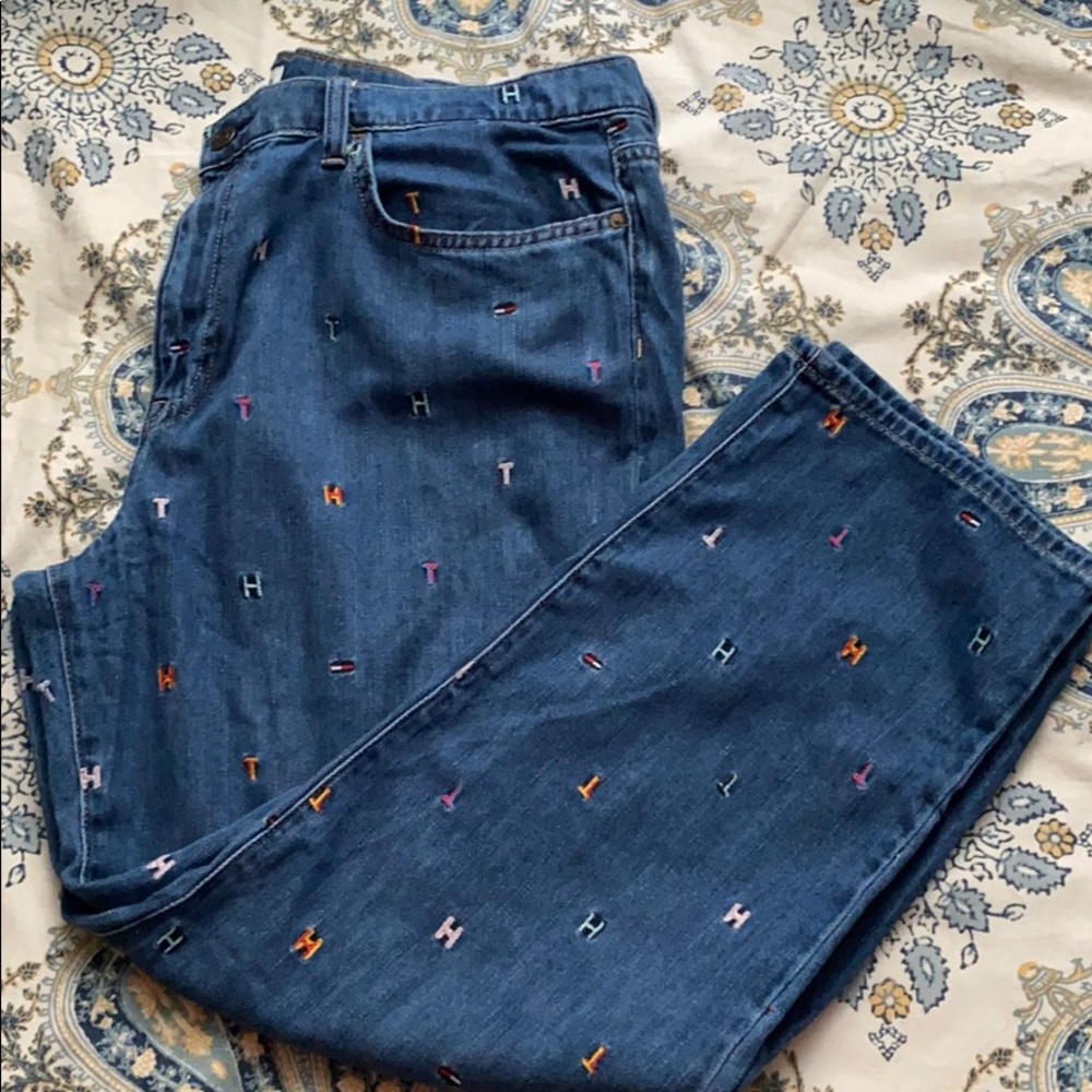 Tommy Hilfiger Embroidered Boyfriend Fit Jeans